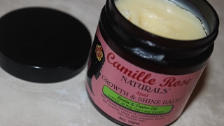 Camille Rose Naturals Ajani Growth amp Shine Balm Biotin amp Castor Oil [upl. by Htennek319]