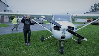 Cesna 130 flight in Birzai 4K [upl. by Muhcon]