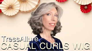 You Must See This Natural Looking Hair  TRESSALLURE CASUAL CURLS WIG [upl. by Ymmas274]