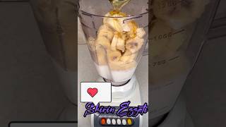 Diet protein shake🍌🥛🥜🍫🍯 short healthyshake healthyfood dietrecipe ShirinEzzati [upl. by Knuth]