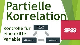 Partielle Korrelation in SPSS rechnen  Daten analysieren in SPSS 9 [upl. by Pass]