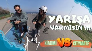 XÄ°AOMÄ° M365 VS CÄ°TY MATE 500  VESPALI MANÄ°TA YARIÅA ZORLUYOR  MANÄ°TAYLA GAZLADIK ğŸ˜‚ [upl. by Eelsel]