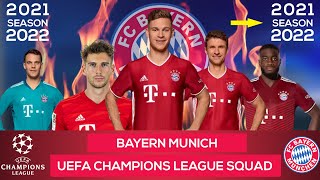 BAYERN MUNCHEN CHAMPIONS LEAGUE FULL SQUAD 202122 Upamecano Marcel Sabitzer  ABIJEET DULAL [upl. by Noby]