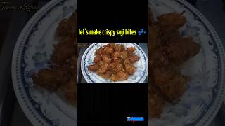 Suji bites  Suji Recipe  Snacks recipe  suji trendingshorts youtubeshorts [upl. by Seltzer969]