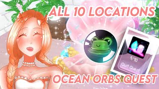 How to COMPLETE Ocean Orbs Quest in less than 2 minutes ✨VERY EASY  Royale High Roblox [upl. by Einahteb]