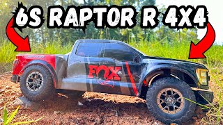 Traxxas 6s Raptor 4x4 is Uncontrollably Crazy [upl. by Nyletac220]