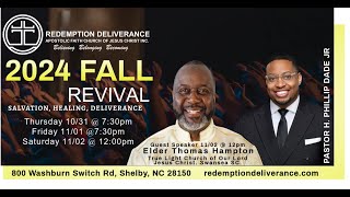 2024 Fall Revival Night 1  Lets Get Wise  Pastor H Phillip Dade Jr [upl. by Kahcztiy]