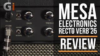 Mesa Engineering RectoVerb 25 Combo Amp Review  Guitar Interactive Magazine [upl. by Baese998]