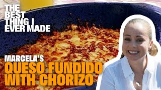 Queso Fundido with Chorizo with Marcela Valladolid  The Best Thing I Ever Made  Food Network [upl. by Melmon687]