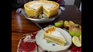 Luftiger Apfelkuchen backen kann jeder  gedeckter ApfelkuchenApple PiecakeFamilien RezeptTorte [upl. by Nnairam]