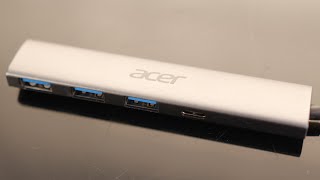 Acer USB C Hub 10Gbps USBC 32 Extender 4Port USB C Adapter with 3 USB A amp USB C Ports [upl. by Darmit]