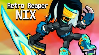 Unlocking RETRO REAPER NIX • Tier 85 Final Battlepass 2 Skin • Brawlhalla 1v1 Gameplay [upl. by Sybilla]