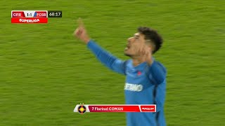 REZUMAT  CFR Cluj  FCSB 11 Coman îi salvează pe roșalbaștri cu un gol superb [upl. by Katey]