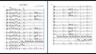 Iron Man Arr For Marching Band [upl. by Gnal]