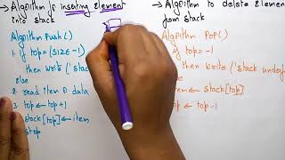 Stack Abstract Data Type  Insertion amp Deletion  Data Structures  Lec11  Bhanu Priya [upl. by Allison]