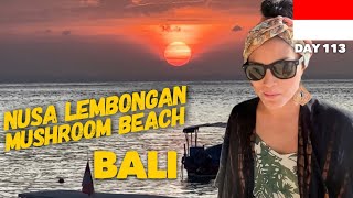 Mushroom Beach  Nusa Lembongan  Bali  Indonesia  Day 113 [upl. by Eidoc]