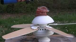 Ceiling Fan Destruction 2 [upl. by Osmen]