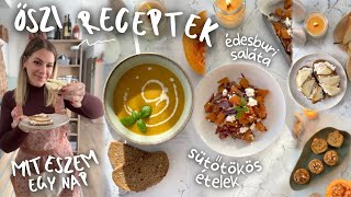 EGÉSZSÉGES ŐSZI RECEPTEK • mit eszem egy vasárnap 🎃🍐🧁🍁🍂 [upl. by Notloc249]