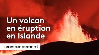 Islande  une nouvelle éruption volcanique a débuté [upl. by Hieronymus]