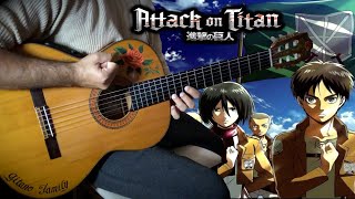 『Shinzou wo Sasageyo』Attack on Titan meet flamenco guitar【進撃の巨人 AOT OST ANIME FINGERSTYLE COVER】 [upl. by Noby]