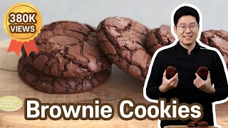 Fudgy Brownie Cookie  With amazing crinkles [upl. by Anertak]