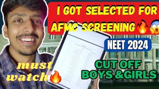 I GOT SELECTED FOR AFMC SCREENING 🥳🔥 contact 9341463450  afmc neet mbbs afmcpune [upl. by Obara]