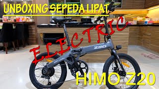 UNBOXING SEPEDA LIPAT ELECTRIC  XIAOMI HIMO Z20 [upl. by Aschim]