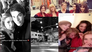 Pretty Little Liars Cast FINAL DAY ON SET PLLENDGAME 7x20 Cute amp Funny Moments  Haleb Ezria [upl. by Siurtemed]