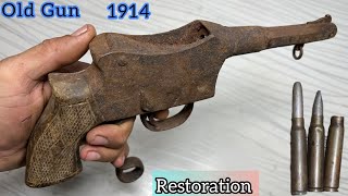 Gun restoration old gun 1914 model 303 bore pistol gun restoration [upl. by Iaverne]