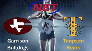 HS Volleyball Garrison vs Timpson [upl. by Animor]