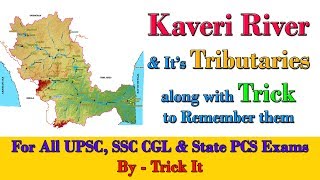 Kaveri River and Its Tributaries along with Trick to Remember [upl. by Schuyler470]