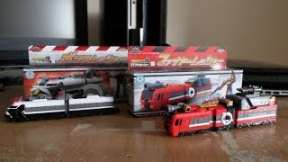 Ressha Sentai ToQger Police Ressha amp Fire Ressha Toys Review [upl. by Eilatan]