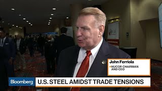 Nucor CEO Doesnt See Tariffs Spurring a Great Recession [upl. by Sedlik]