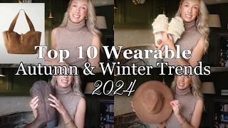 10 WEARABLE TRENDS FOR AUTUMN WINTER 2024  OUTFIT IDEAS 🤎 [upl. by Elleoj567]