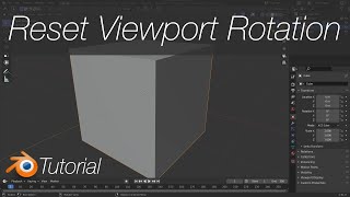 How to Reset Viewport Orbit Rotation Put Object in Focus in Blender [upl. by Niuq]