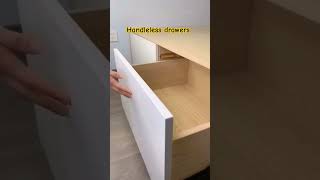 handleless drawers l handleless drawers kitchen l handleless wardrobe doors [upl. by Yrannav]