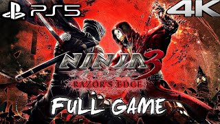 NINJA GAIDEN 3 RAZORS EDGE PS5 Gameplay Walkthrough FULL GAME 4K 60FPS No Commentary [upl. by Trilbie]