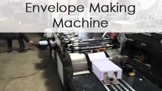 Envelope Making Machine  Suppliers Video [upl. by Ardnohsed]