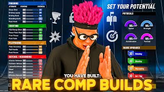 TOP 5 COMP BUILDS with RARE NAMES BEST RARE BUILDS THAT ARE ACTUALLY GOOD IN NBA 2K22 [upl. by Pansir]