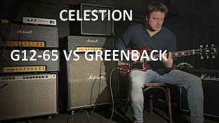 Celestion G1265 vs Greenback  guitar speaker comparison [upl. by Aitra627]