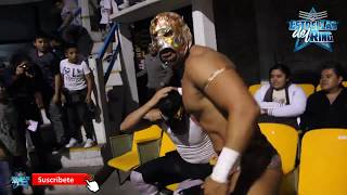 Emperador Azteca vs Ciclón Ramírez vs Látigo vs Black Warrior Jr en TSW [upl. by Aniretac525]