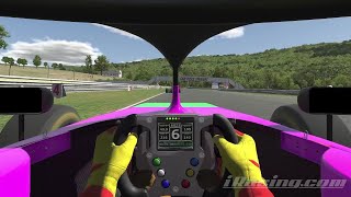 iRacing Lime Rock Park  Grand Prix FIA Formula 4 Dry Track Guide Hotlap  Telemetry [upl. by Assirac341]