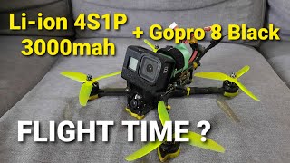 Flight time Iflight nazgul5 HD 6S  Liion Battery 4S1P 3000 mah VTC6A [upl. by Seedman]