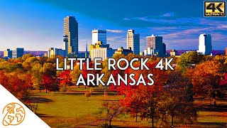 Little Rock 4k Arkansas downtown AK Driving Tour [upl. by Randene355]