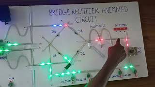 Bridge Rectifier Animated Circuit [upl. by Niklaus296]