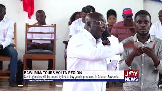 Bawumia tours Volta Region Government agencies will be bound by law to buy goods produced in Ghana [upl. by Cheslie708]