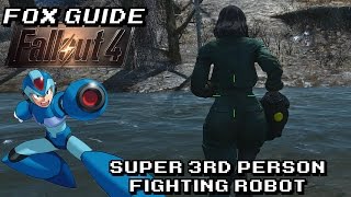 Super 3rd Person Fighting Robot  Fallout Mods [upl. by Aslehc]