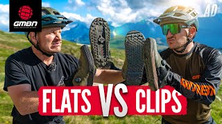 What’s The Best Shoe For Your MTB Riding  Clips Vs Flats [upl. by Shaper]