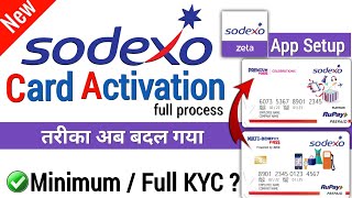 Sodexo Card Activation Online  Sodexo Meal Pass  Zeta App Sodexo Login  Zeta App Sodexo [upl. by Brenza740]