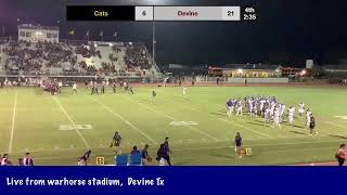 Carrizo Springs Wildcats vs Devine Warhorses [upl. by Cathie]